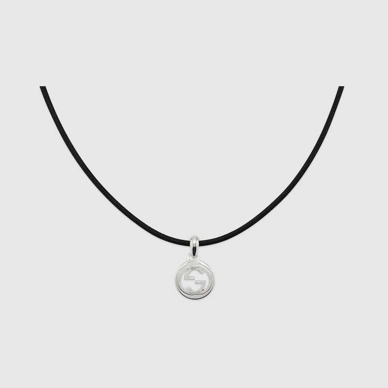 Gucci Interlocking Magnetic Cord Necklace In Undefined