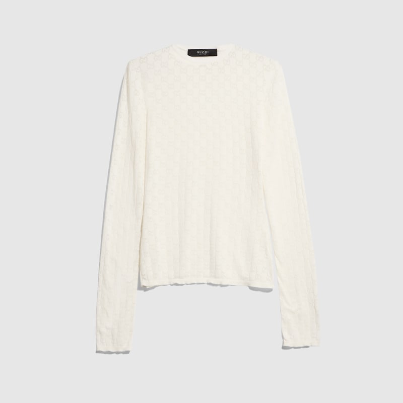 Gucci GG Cotton Devoré Top