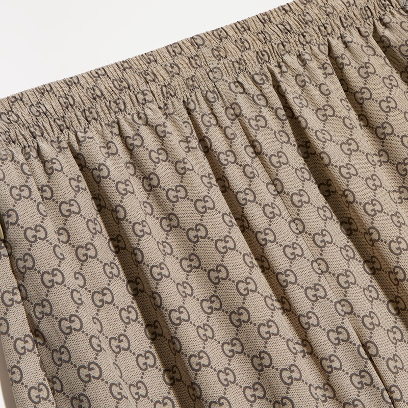 Gucci Printed Silk Leisure Pants | Thumbnail 2 Gucci Printed Silk Leisure Pants | Thumbnail 2