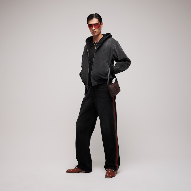 Gucci Reversible Cotton Denim Zip Jacket | Thumbnail 2 Gucci Reversible Cotton Denim Zip Jacket | Thumbnail 2