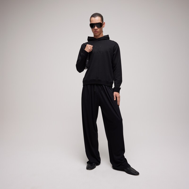 Gucci Cashmere Jersey Sweatshirt With Embroidery | Thumbnail 2 Gucci Cashmere Jersey Sweatshirt With Embroidery | Thumbnail 2