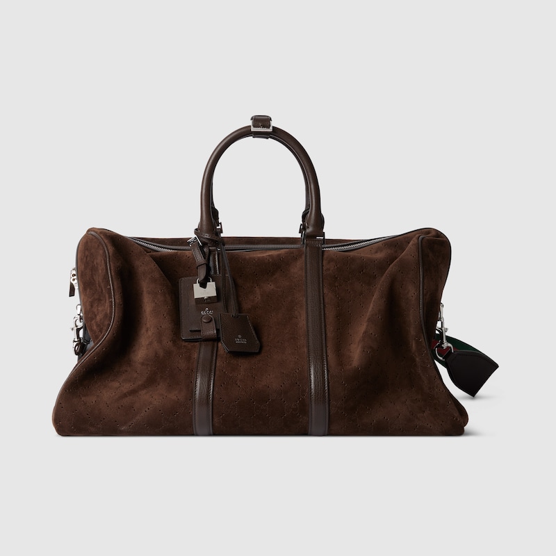 Gucci Medium Perforated GG Duffle Bag