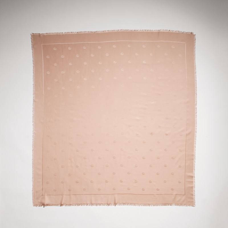 Gucci Double G Silk Wool Shawl | Thumbnail 3 Gucci Double G Silk Wool Shawl | Thumbnail 3