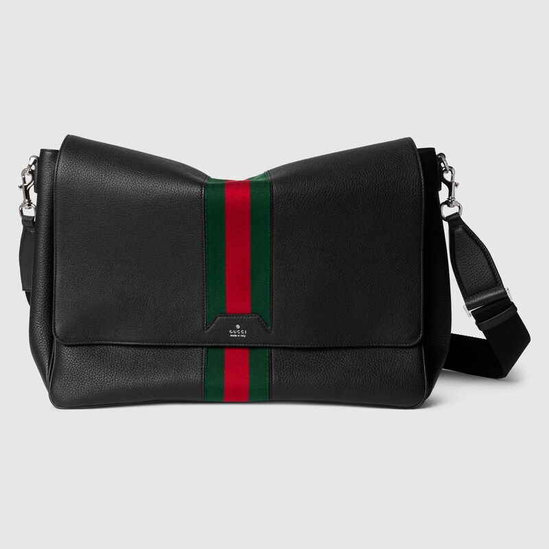 Gucci Web Trademark Medium Crossbody Bag