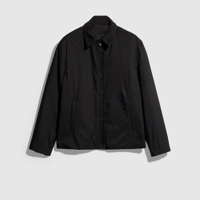 Reversible Wool And Nylon Zip Jacket Reversible Wool And Nylon Zip Jacket