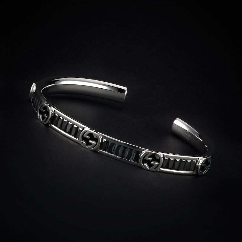 Gucci Interlocking Crystal Bangle Bracelet | Thumbnail 3 Gucci Interlocking Crystal Bangle Bracelet | Thumbnail 3