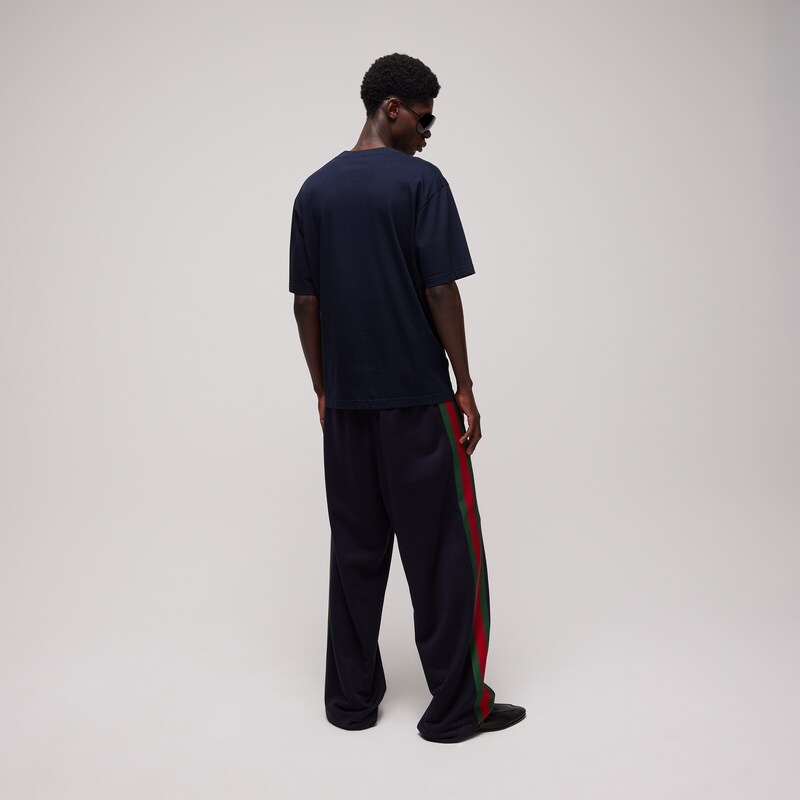 Gucci Cotton Silk Jersey T-shirt With Embroidery | Thumbnail 3 Gucci Cotton Silk Jersey T-shirt With Embroidery | Thumbnail 3