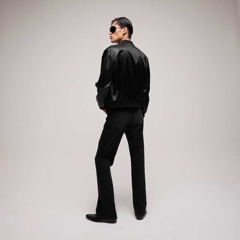 Gucci Cotton Acetate Satin Zip Jacket | Thumbnail 3 Gucci Cotton Acetate Satin Zip Jacket | Thumbnail 3