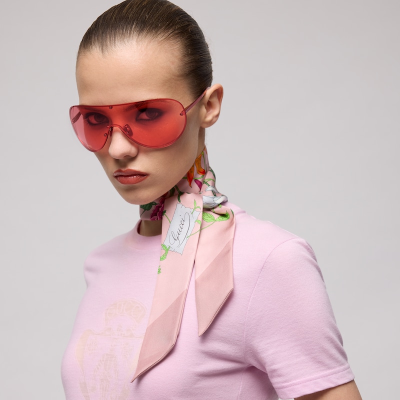 Gucci Printed Silk Twill Ribbon | Thumbnail 2 Gucci Printed Silk Twill Ribbon | Thumbnail 2