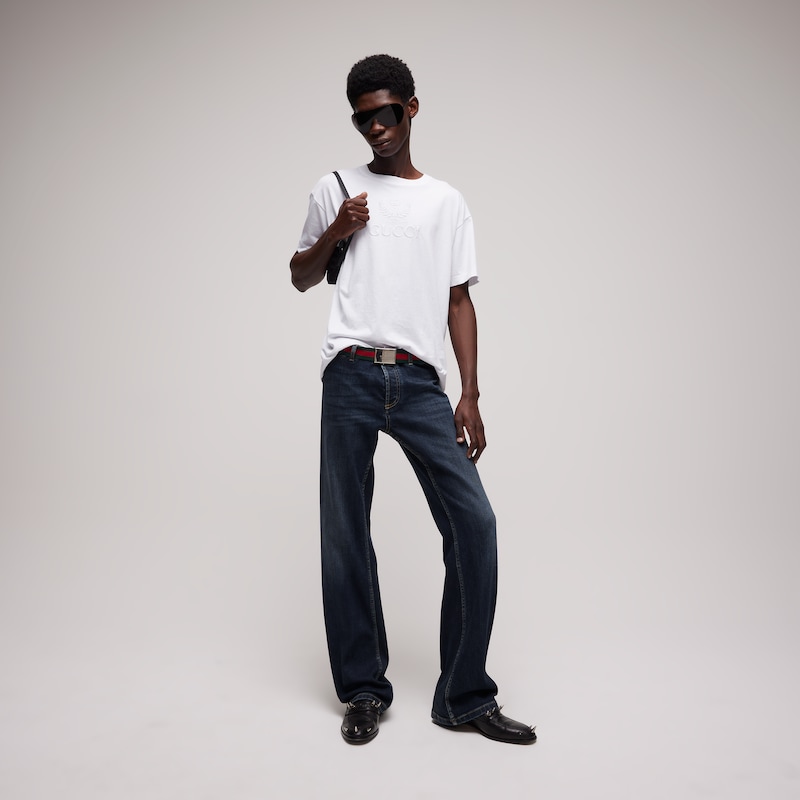 Gucci Cotton Jersey T-shirt With Embroidery | Thumbnail 2 Gucci Cotton Jersey T-shirt With Embroidery | Thumbnail 2