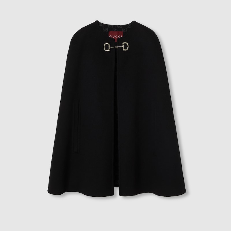 Wool And Silk Horsebit Cape Wool And Silk Horsebit Cape