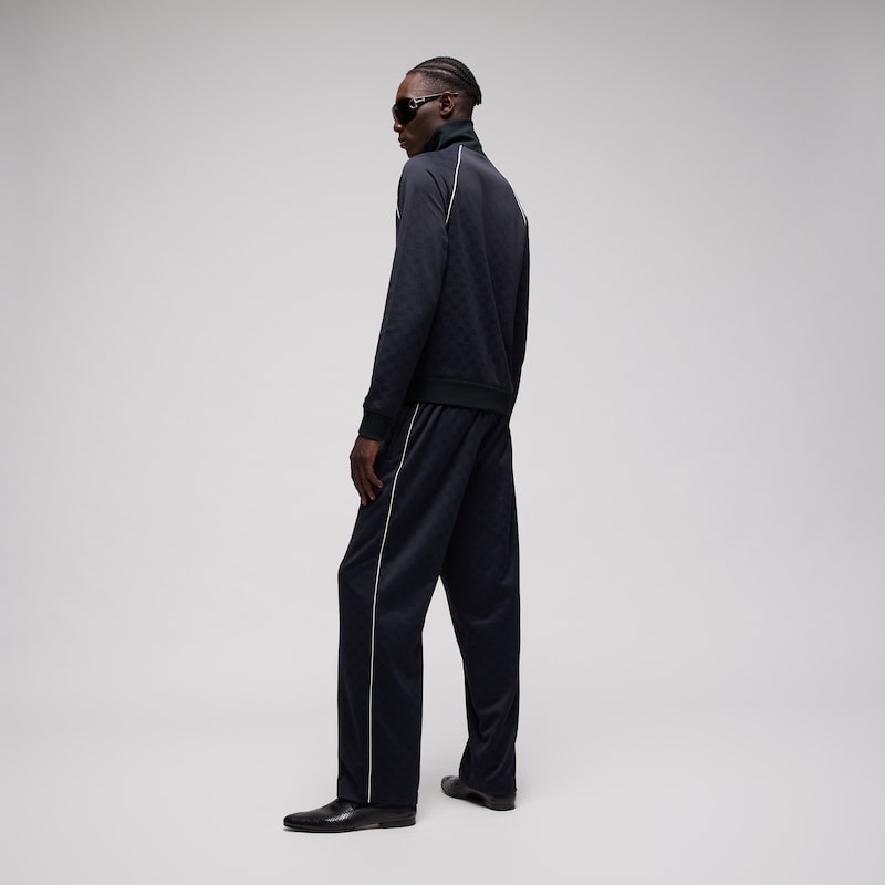 Gucci GG Nylon And Jersey Zip Jacket | Thumbnail 3 Gucci GG Nylon And Jersey Zip Jacket | Thumbnail 3