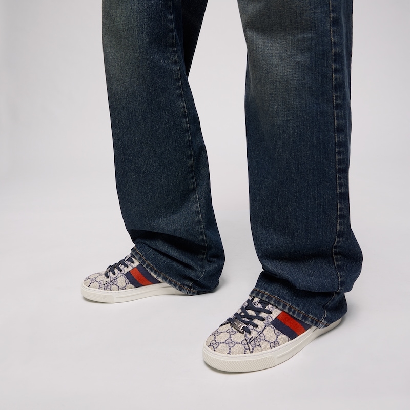 Gucci Gucci Ace Sneaker With Web | Thumbnail 3 Gucci Gucci Ace Sneaker With Web | Thumbnail 3