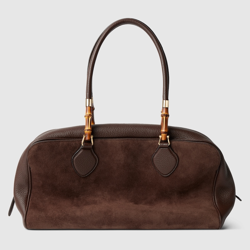 Large Boston Bag With Bamboo Large Boston Bag With Bamboo