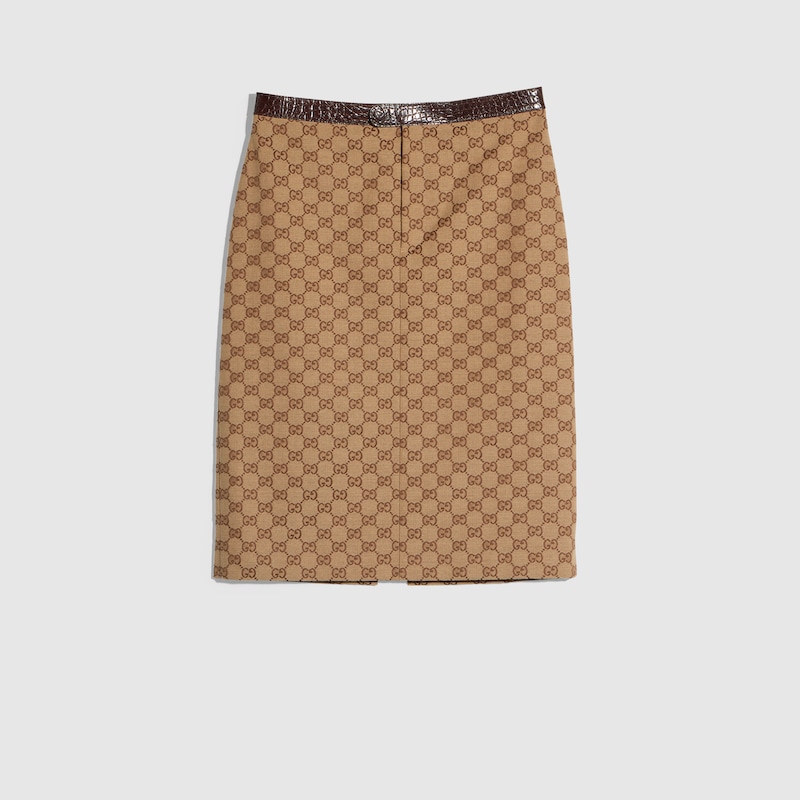 Gucci GG Cotton Canvas Skirt