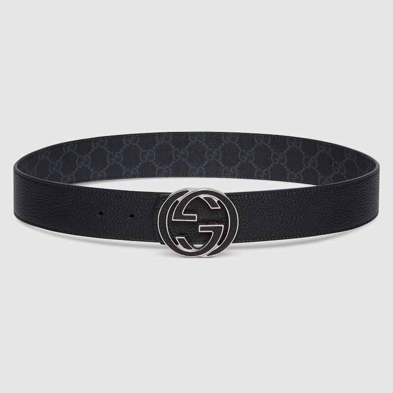 Reversible Belt With Interlocking G Buckle Reversible Belt With Interlocking G Buckle