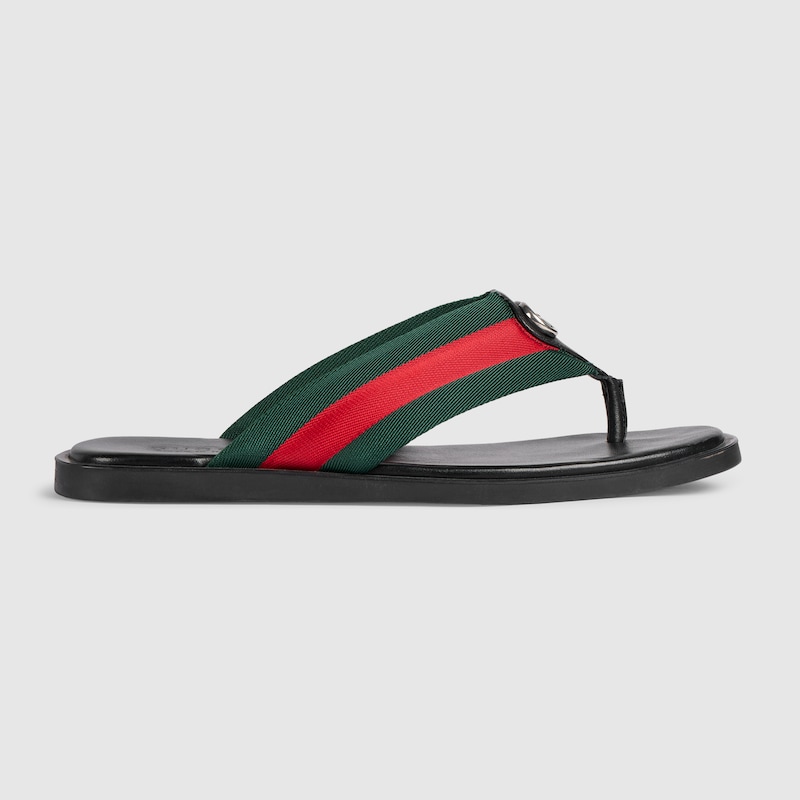Thong Sandal With Interlocking G Thong Sandal With Interlocking G