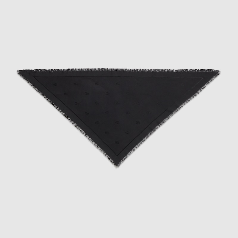 Gucci Double G Silk Wool Shawl