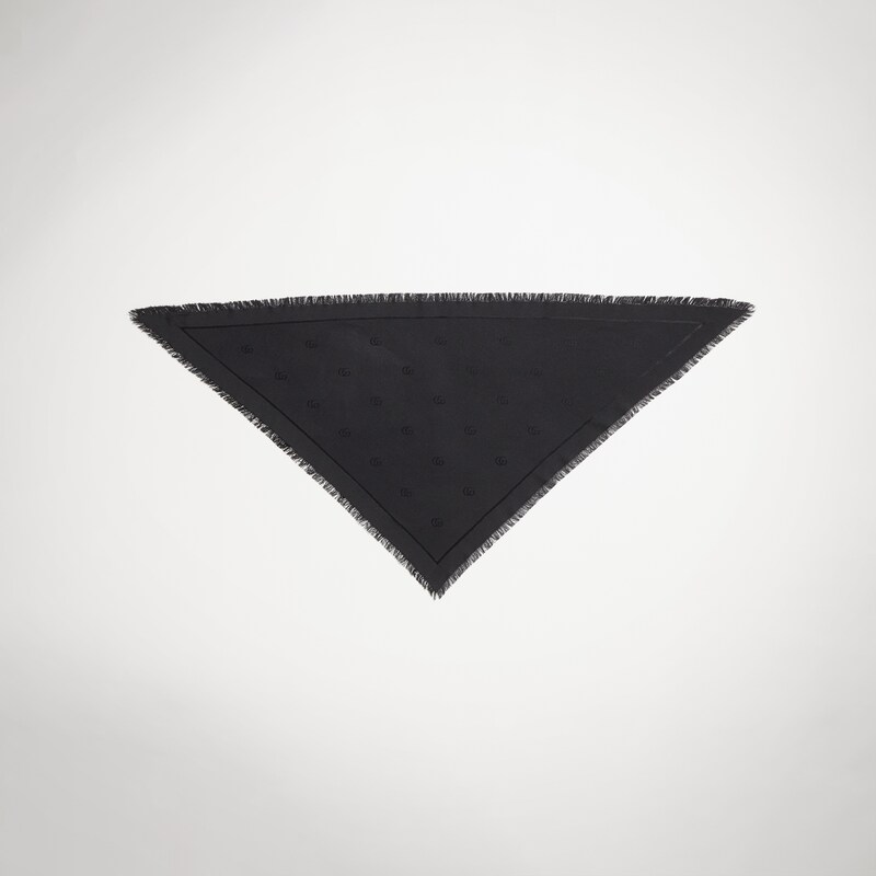 Gucci Double G Silk Wool Shawl | Thumbnail 3 Gucci Double G Silk Wool Shawl | Thumbnail 3