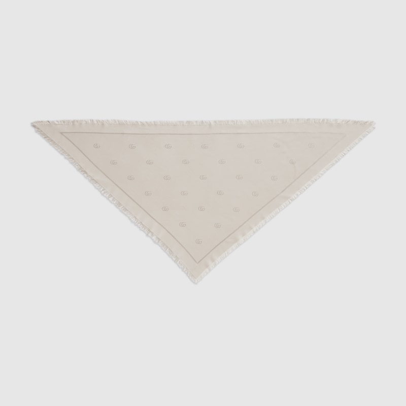 Gucci Double G Silk Wool Shawl