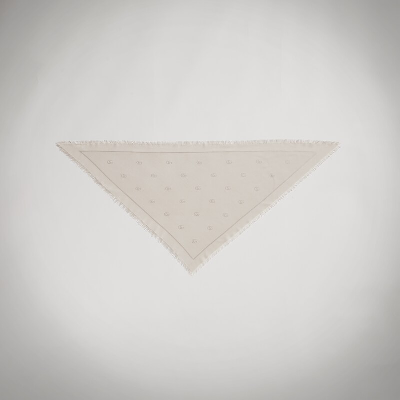 Gucci Double G Silk Wool Shawl | Thumbnail 3 Gucci Double G Silk Wool Shawl | Thumbnail 3