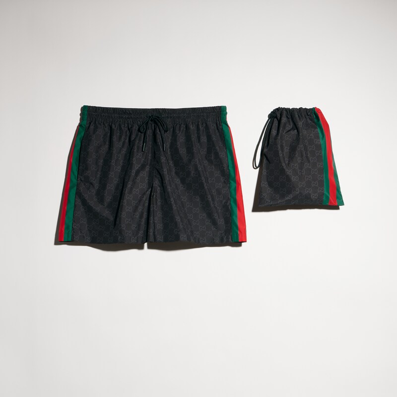 Gucci GG Print Nylon Swim Shorts | Thumbnail 3