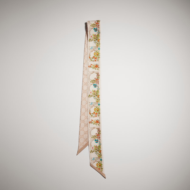 Gucci Printed Silk Ribbon | Thumbnail 3 Gucci Printed Silk Ribbon | Thumbnail 3