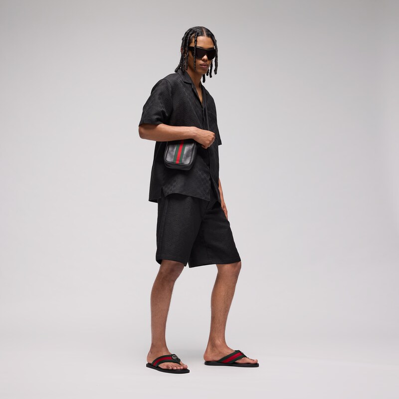 Gucci GG Canvas Linen Blend Shorts | Thumbnail 2 Gucci GG Canvas Linen Blend Shorts | Thumbnail 2
