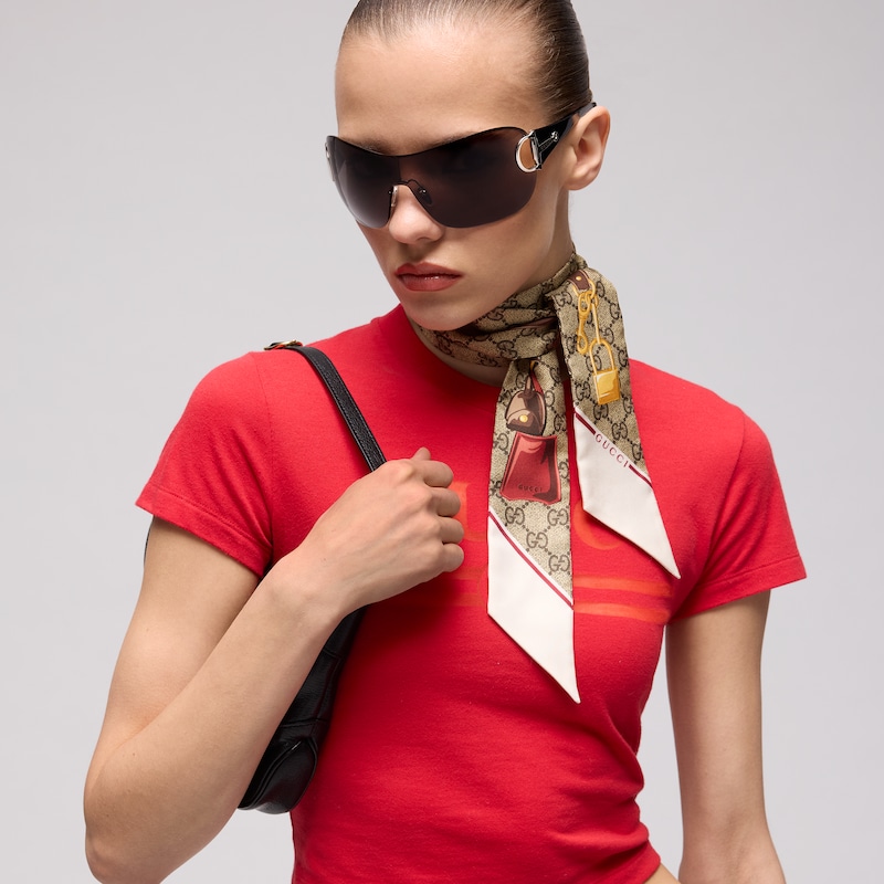 Gucci Printed Silk Twill Ribbon | Thumbnail 2