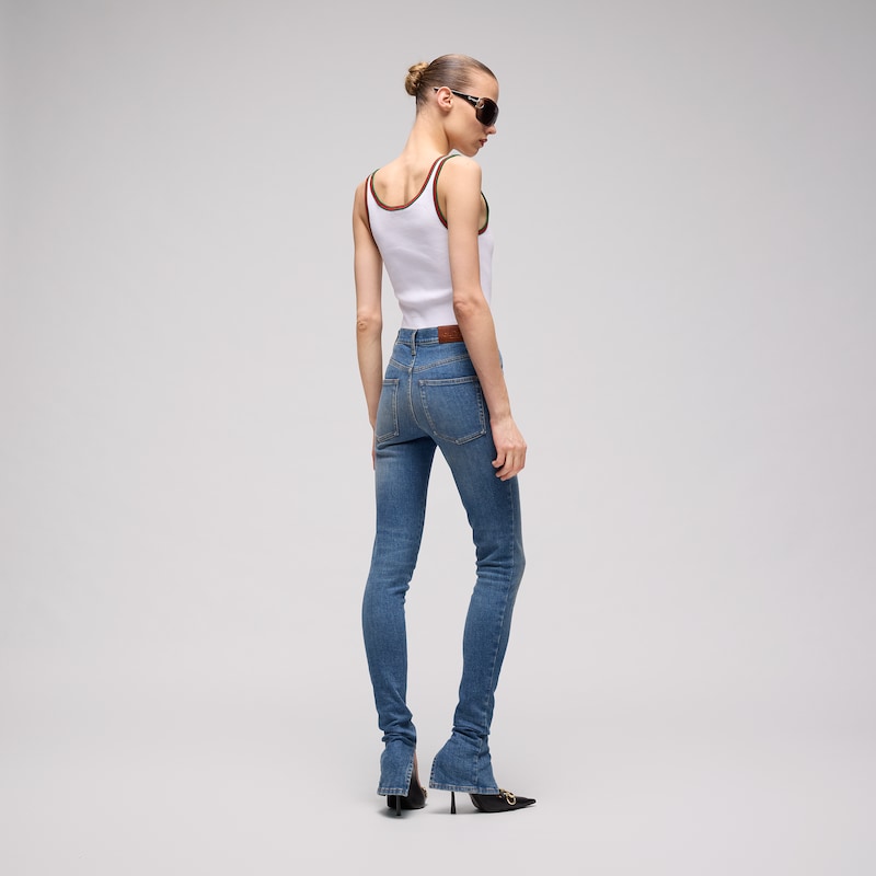 Gucci Cotton Tank Top With Web | Thumbnail 2 Gucci Cotton Tank Top With Web | Thumbnail 2