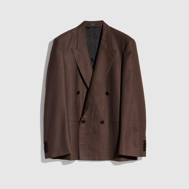Gingham Wool Jacket Gingham Wool Jacket
