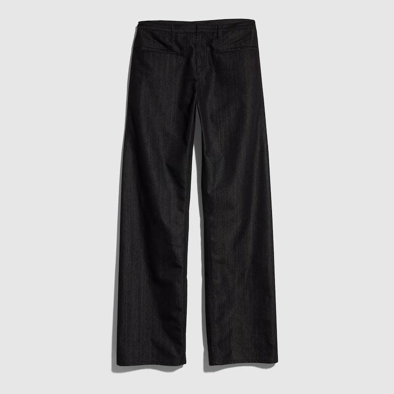 Loose Fit Cotton Blend Denim Pants Loose Fit Cotton Blend Denim Pants