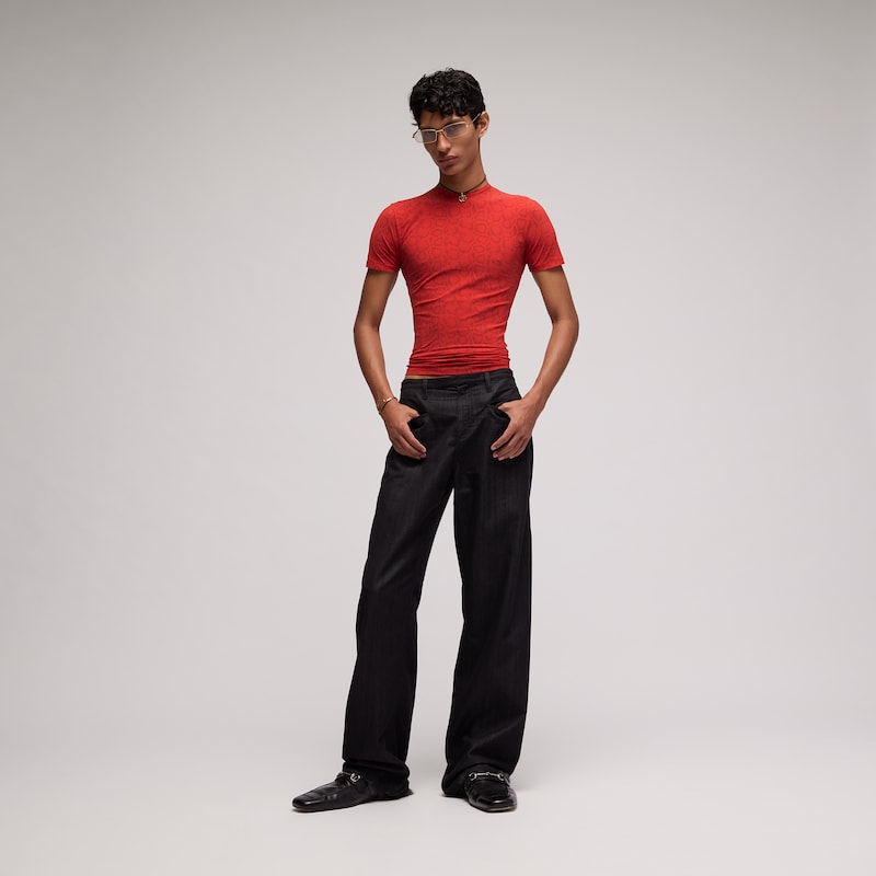 Gucci Printed Stretch Jersey T-shirt | Thumbnail 3 Gucci Printed Stretch Jersey T-shirt | Thumbnail 3