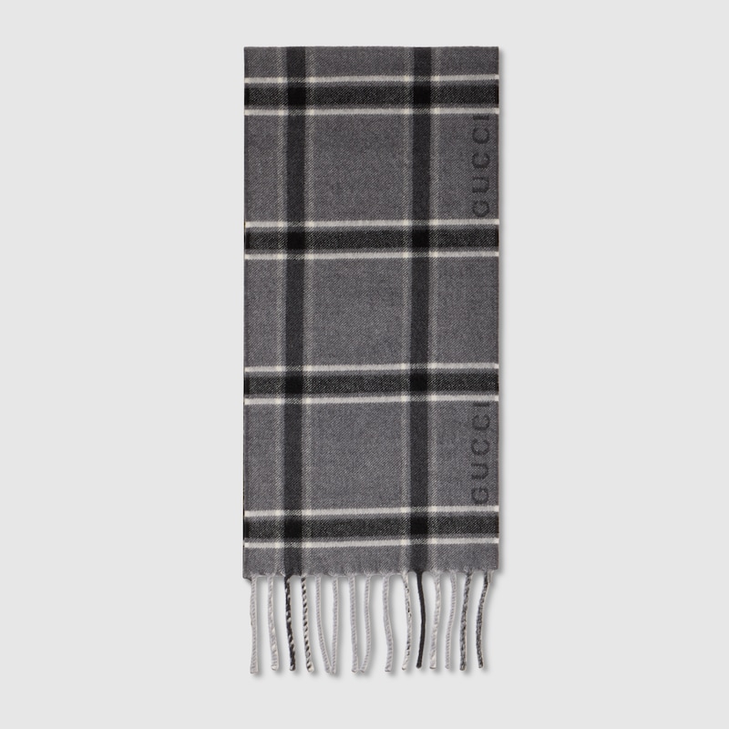 Tartan Wool Cashmere Scarf