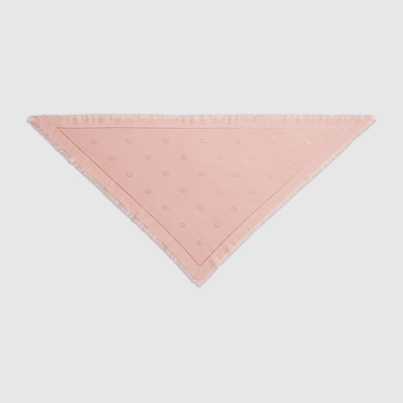 Gucci Double G Silk Wool Shawl