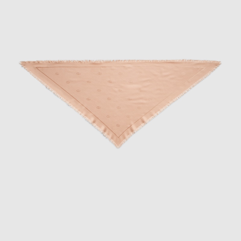Gucci Double G Silk Wool Shawl