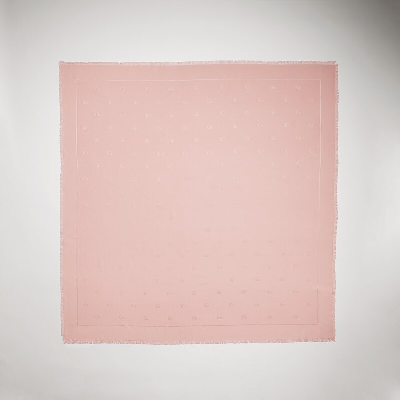 Gucci Double G Silk Wool Shawl | Thumbnail 3 Gucci Double G Silk Wool Shawl | Thumbnail 3