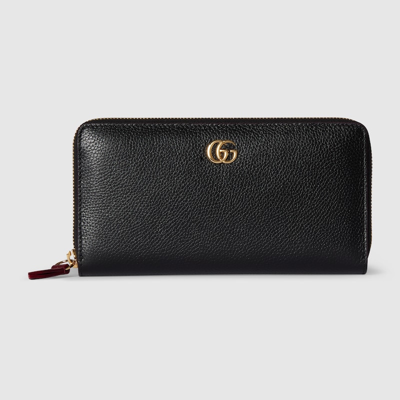 Bi-color GG Marmont Zip Around Wallet