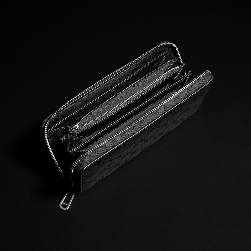 Gucci GG Emblem Zip Around Wallet | Thumbnail 2 Gucci GG Emblem Zip Around Wallet | Thumbnail 2