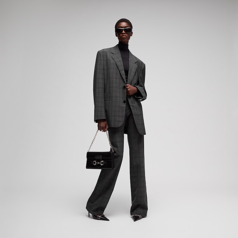 Gucci Checked Fine Wool Pants | Thumbnail 2 Gucci Checked Fine Wool Pants | Thumbnail 2