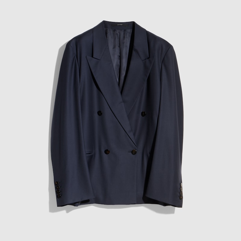 Light Wool Double-breasted Jacket