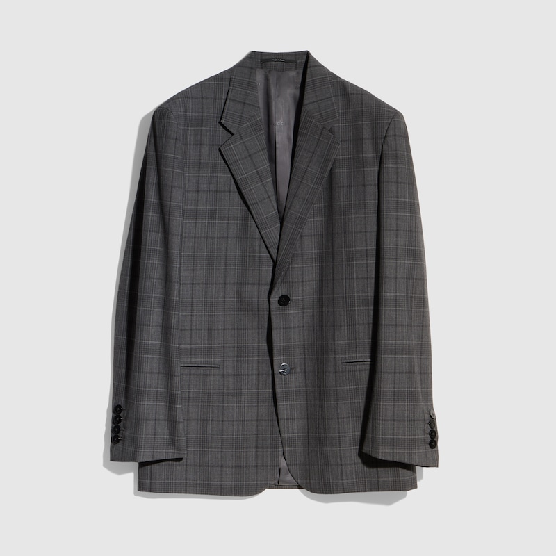 Checked Fine Wool Jacket Checked Fine Wool Jacket