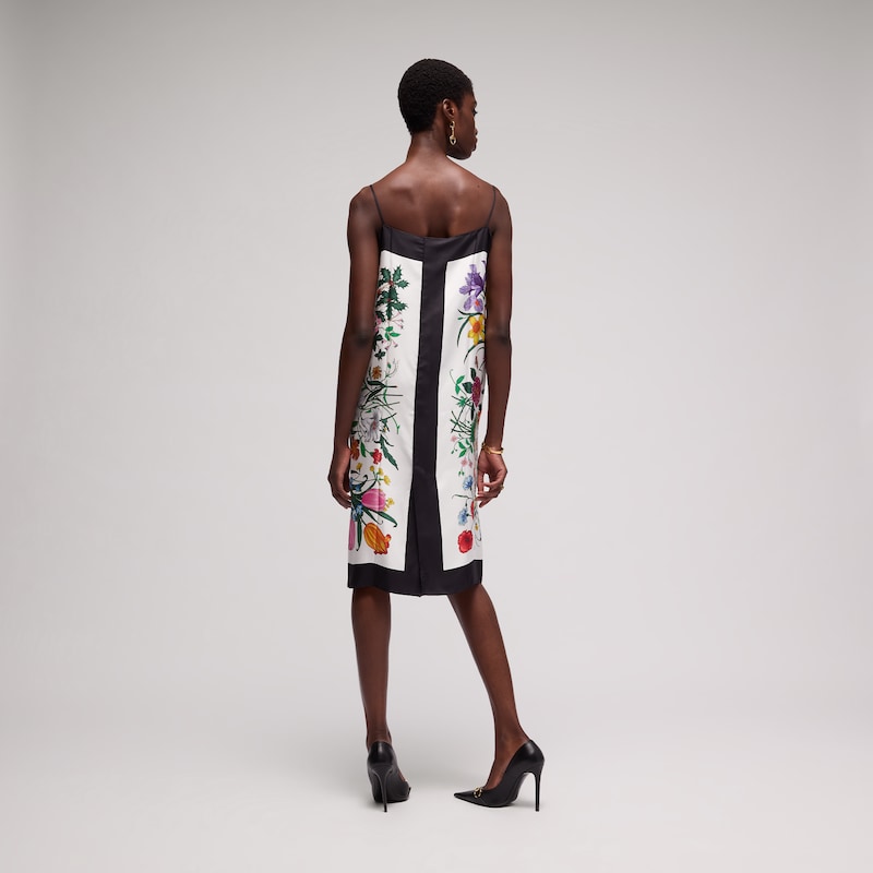 Gucci Printed Silk Twill Dress | Thumbnail 3 Gucci Printed Silk Twill Dress | Thumbnail 3