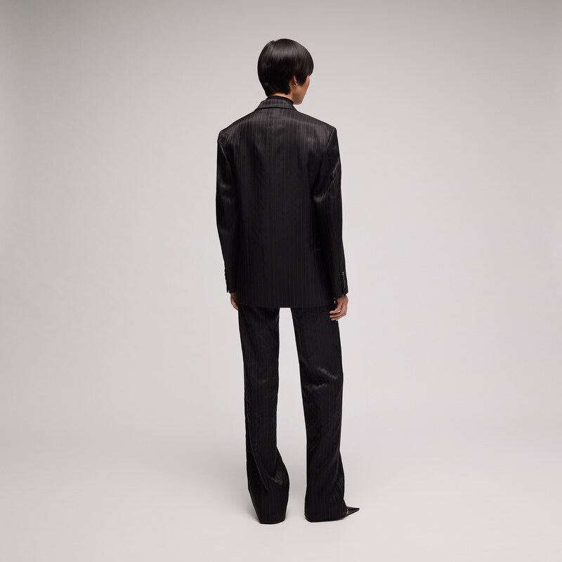 Gucci Pinstripe Wool Silk Jacket | Thumbnail 3 Gucci Pinstripe Wool Silk Jacket | Thumbnail 3