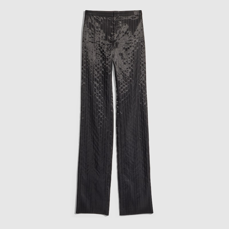Pinstripe Wool Silk Pants Pinstripe Wool Silk Pants