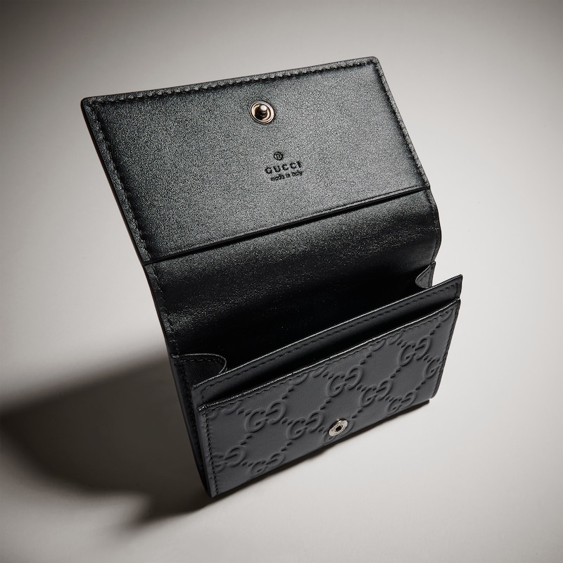 Gucci GG Emblem Card Case | Thumbnail 2 Gucci GG Emblem Card Case | Thumbnail 2