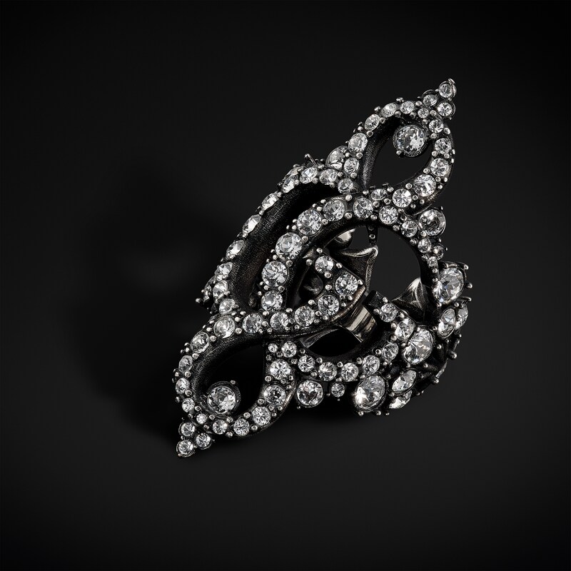 Gucci GG Marmont Crystal Wide Ring | Thumbnail 3 Gucci GG Marmont Crystal Wide Ring | Thumbnail 3