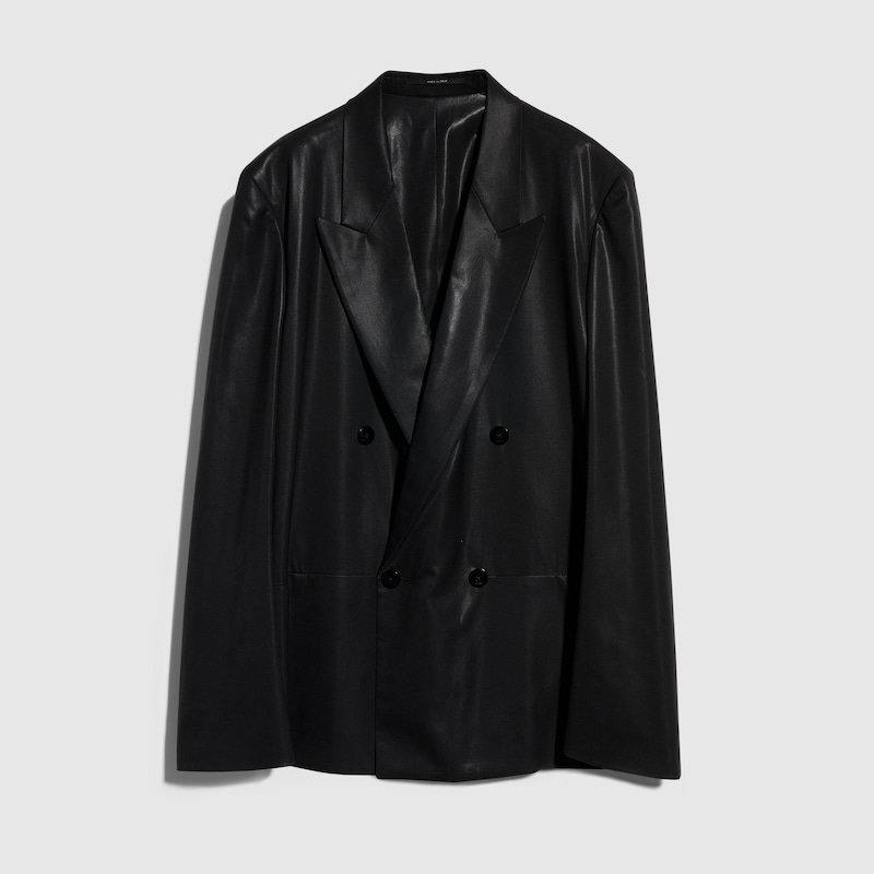Gucci Wool Jacket With Chintzed Finish