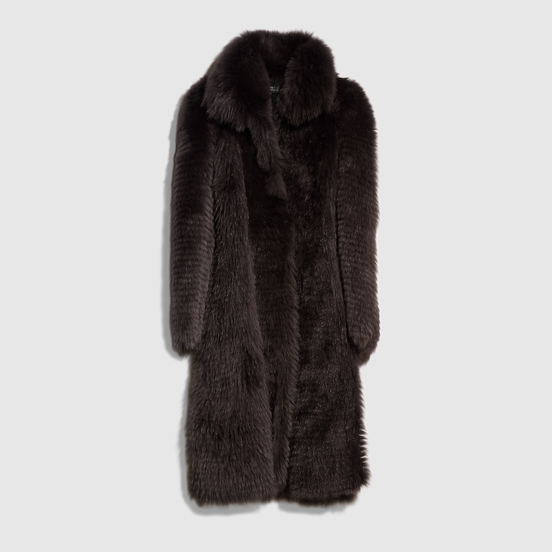 Long Hair Shearling Coat