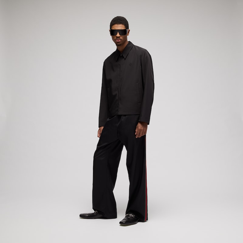 Gucci Stretch Polyester Zip Jacket With Embroidery | Thumbnail 2 Gucci Stretch Polyester Zip Jacket With Embroidery | Thumbnail 2